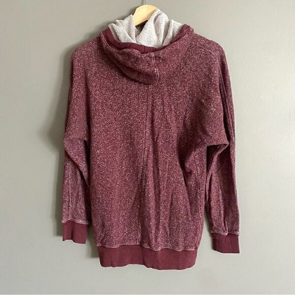 TNA Burgundy Cotton Cowl Neck Sweater Womens Size Small - Picture 2 of 7